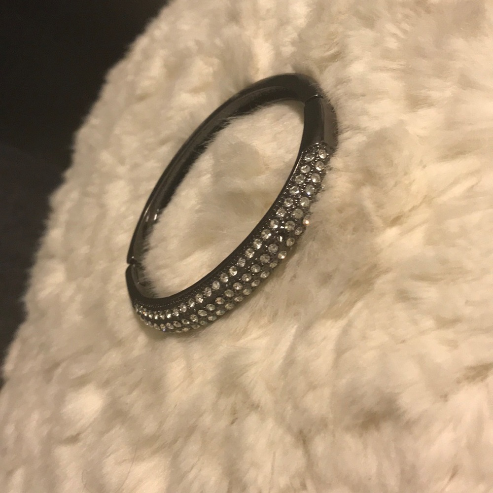 Black rhinestones bracelet bundle